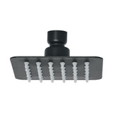 Regadera cuadrada 4', acero inox, sin brazo, negro, TÚBIG