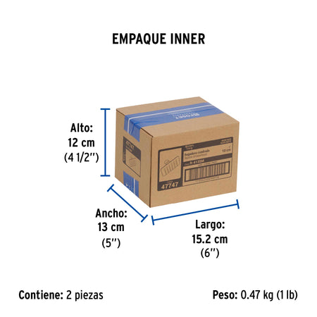 Regadera cuadrada 4', acero inox, sin brazo, negro, TÚBIG