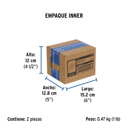 Regadera cuadrada 4', acero inox, sin brazo, satín, TÚBIG