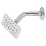 Regadera cuadrada 4', acero inox, con brazo, cromo, TÚBIG