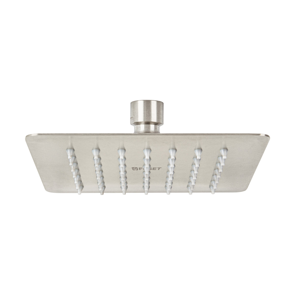 Regadera cuadrada acero inox sin brazo satin TUBIG 6"
