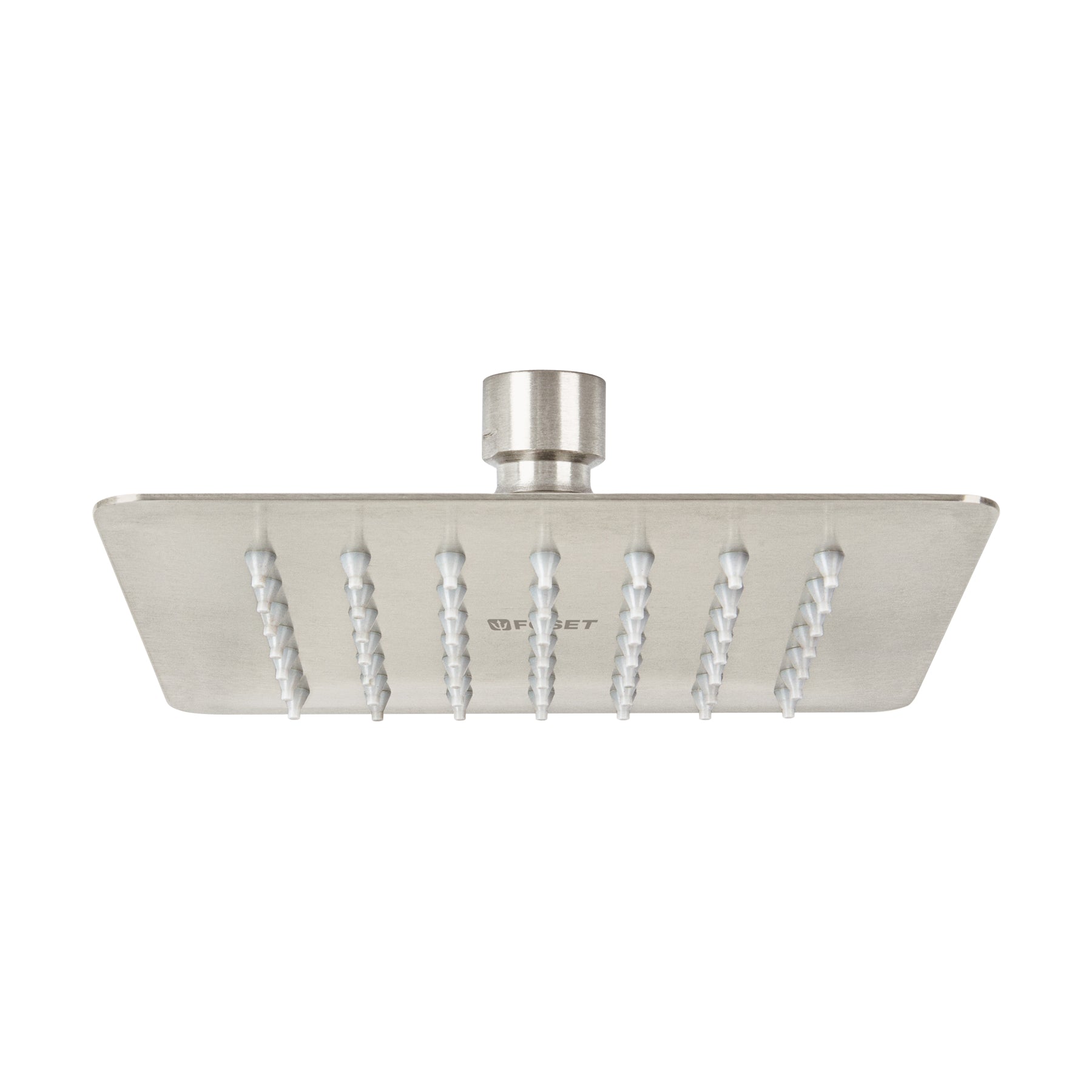 Regadera cuadrada acero inox sin brazo satin TUBIG 6"