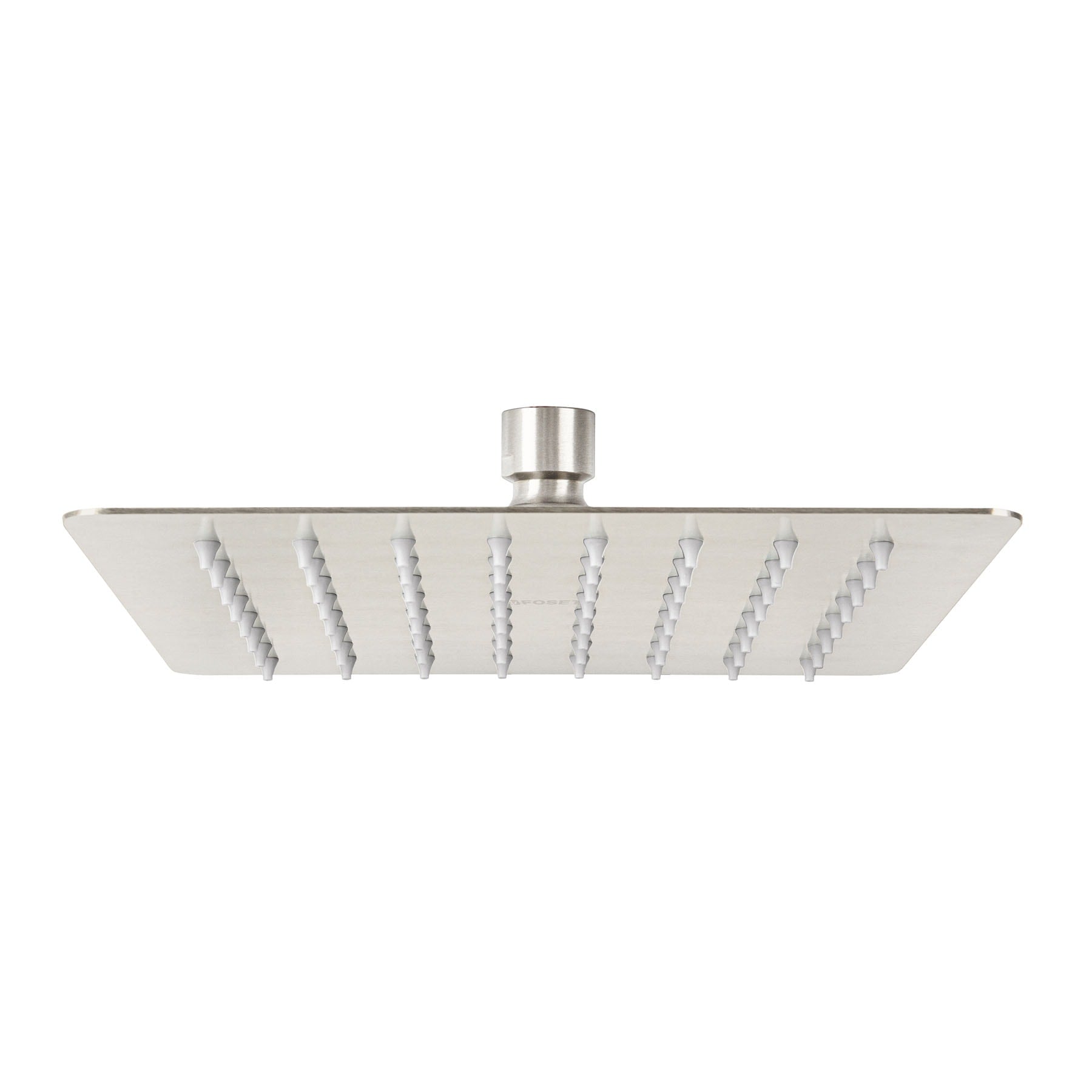 Regadera cuadrada acero inox sin brazo satin TUBIG 8"