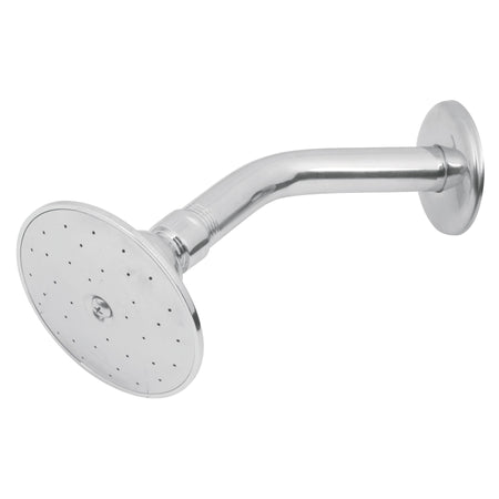 Regadera redonda 3-1/2" metalica brazo y chapeton cromo