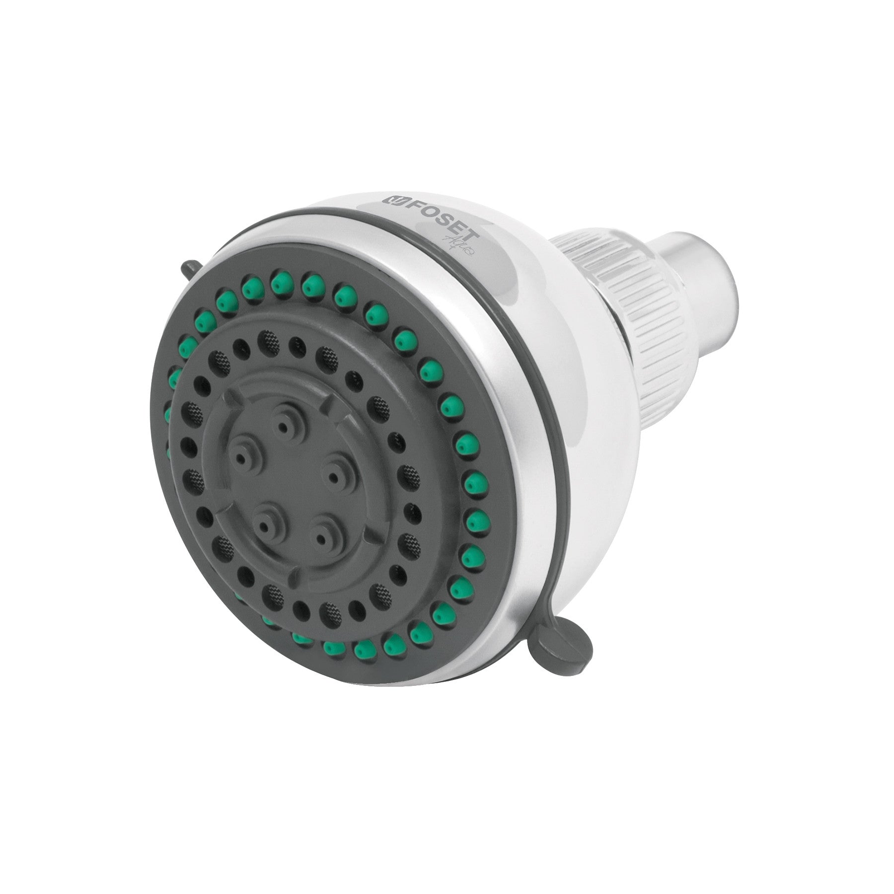 Regadera redonda 3-1/4" 5 funciones sin brazo FOSET AQUA
