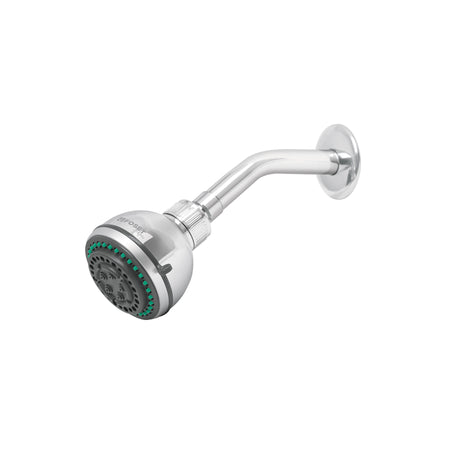Regadera 3-1/4" 5 funciones brazo y chapeton FOSET AQUA