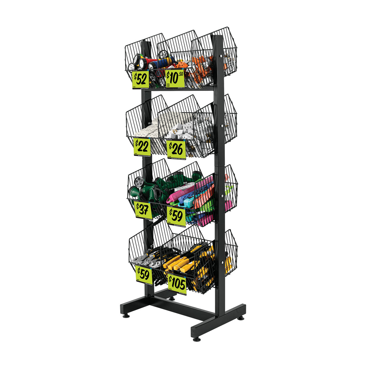 Rack botadero metalico 4 niveles Truper