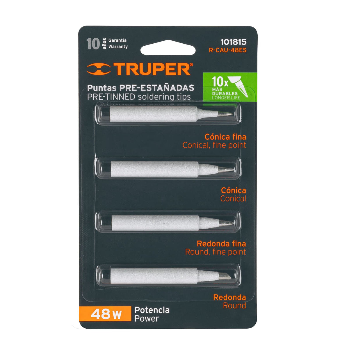 Juego de 4 puntas para cautin CAU-48ES Truper