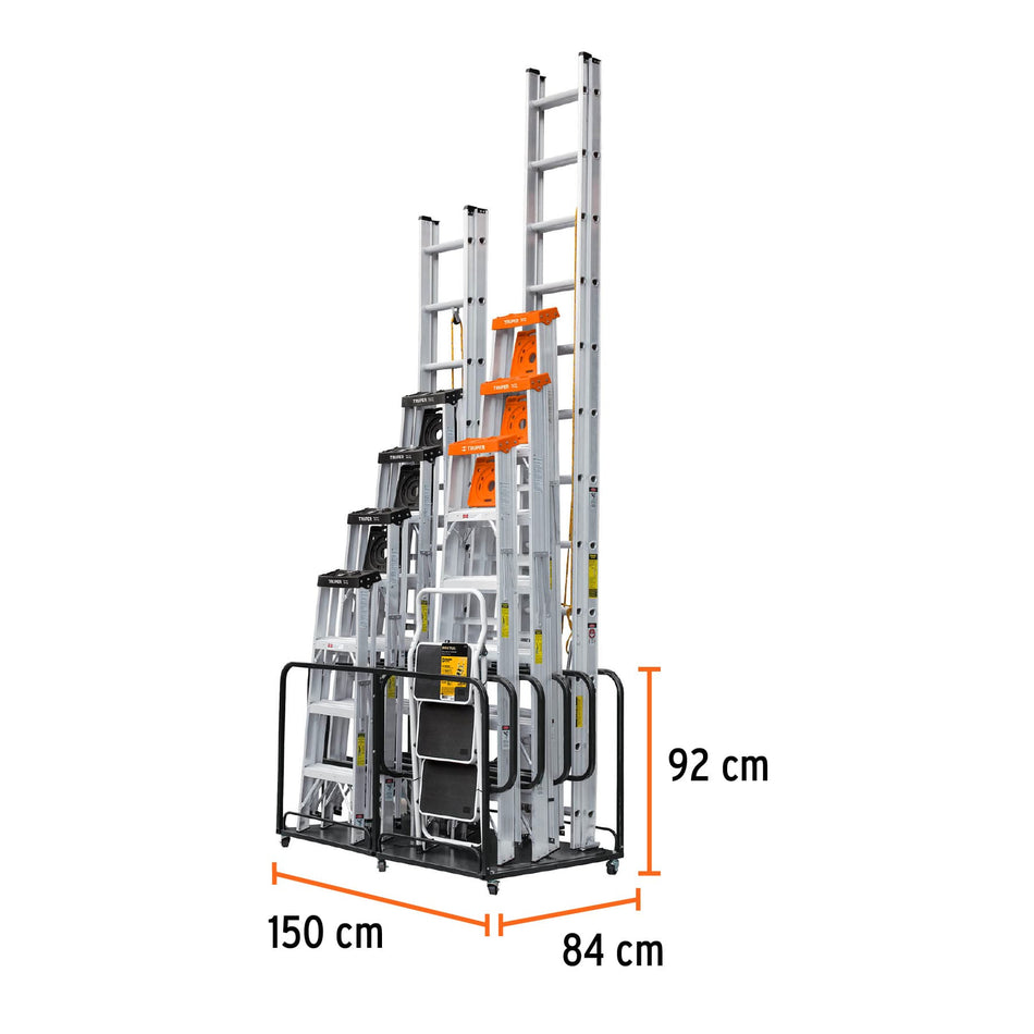 Rack para 10 escaleras Truper