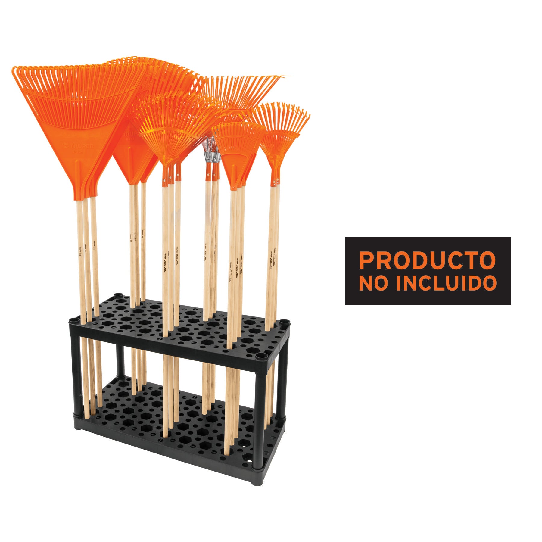 Rack de plastico para escobas Truper