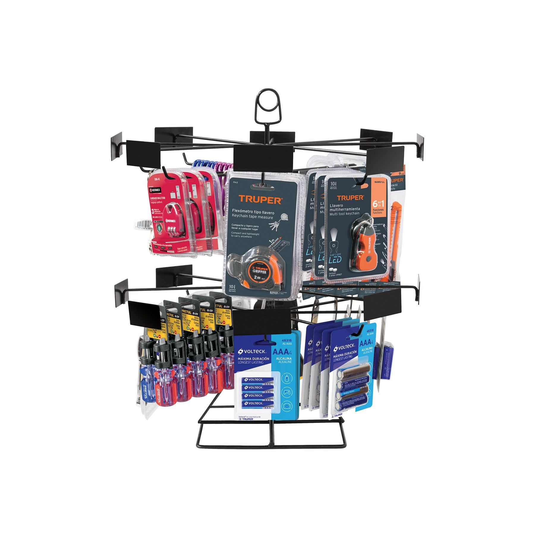 Rack de impulso giratorio Truper