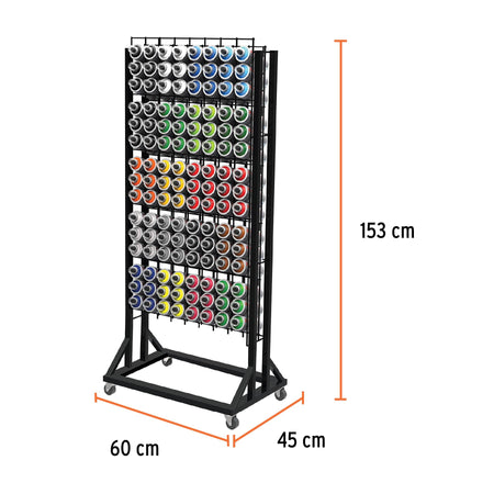 Rack para 120 pinturas en aerosol Truper