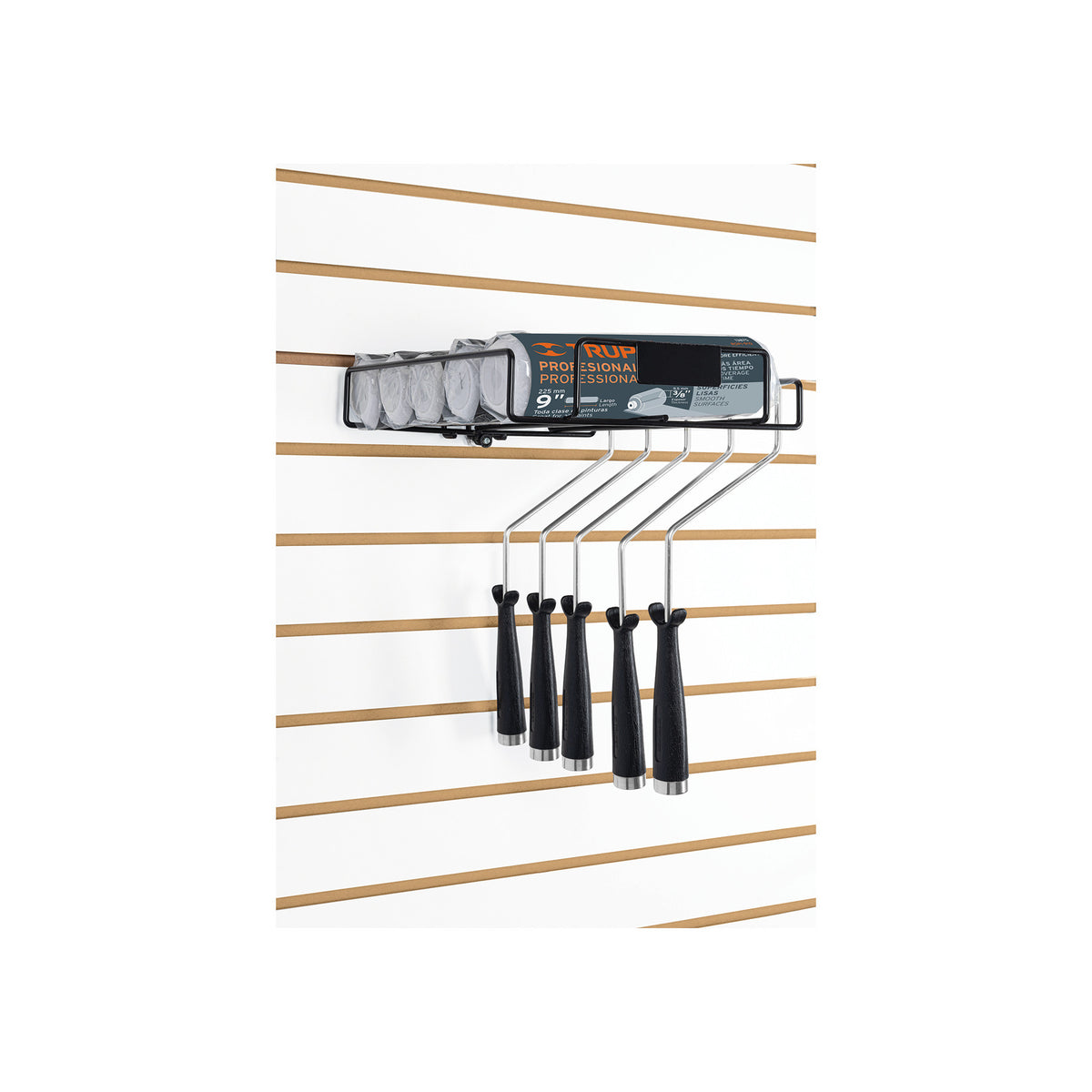 Rack para 4 rodillos para pintar de 9" Truper