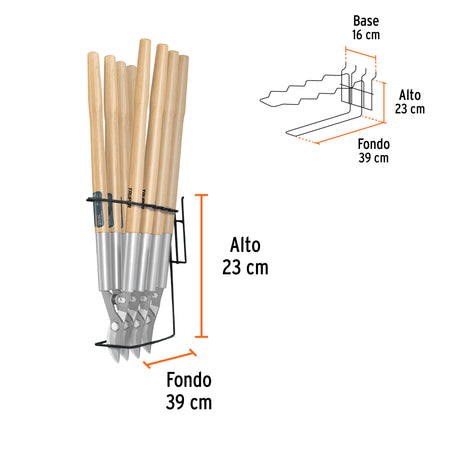 Rack para tijeras de poda grandes, Truper