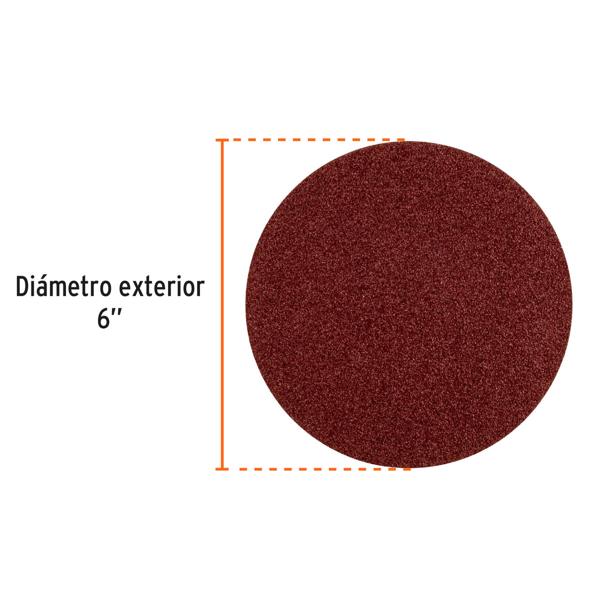 Paquete con 3 discos de lija 6" grano 100 para PUL-4X6T