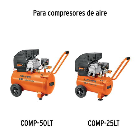 Válvula de salida para compresores 25/50L, Truper