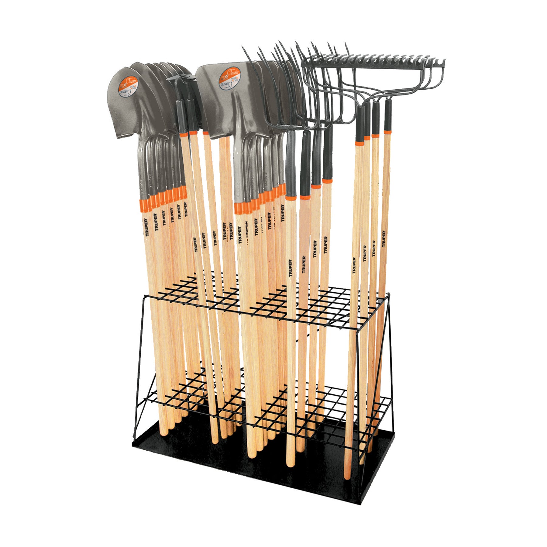 Rack de piso para herramientas de mango largo Truper