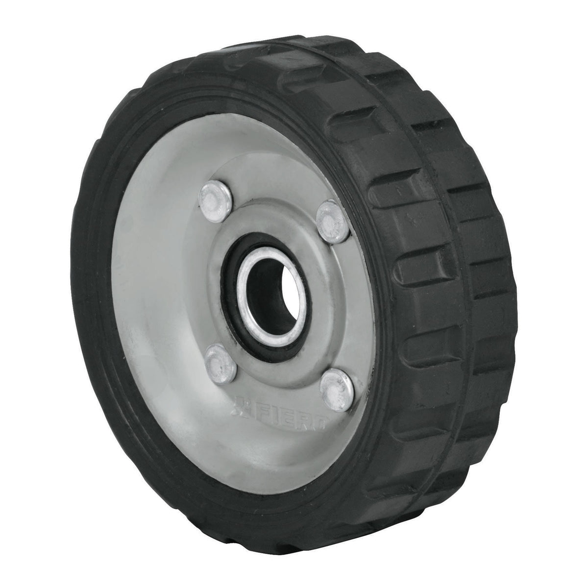 Rueda de hule solido para diablo un balero Pretul 4-1/2"