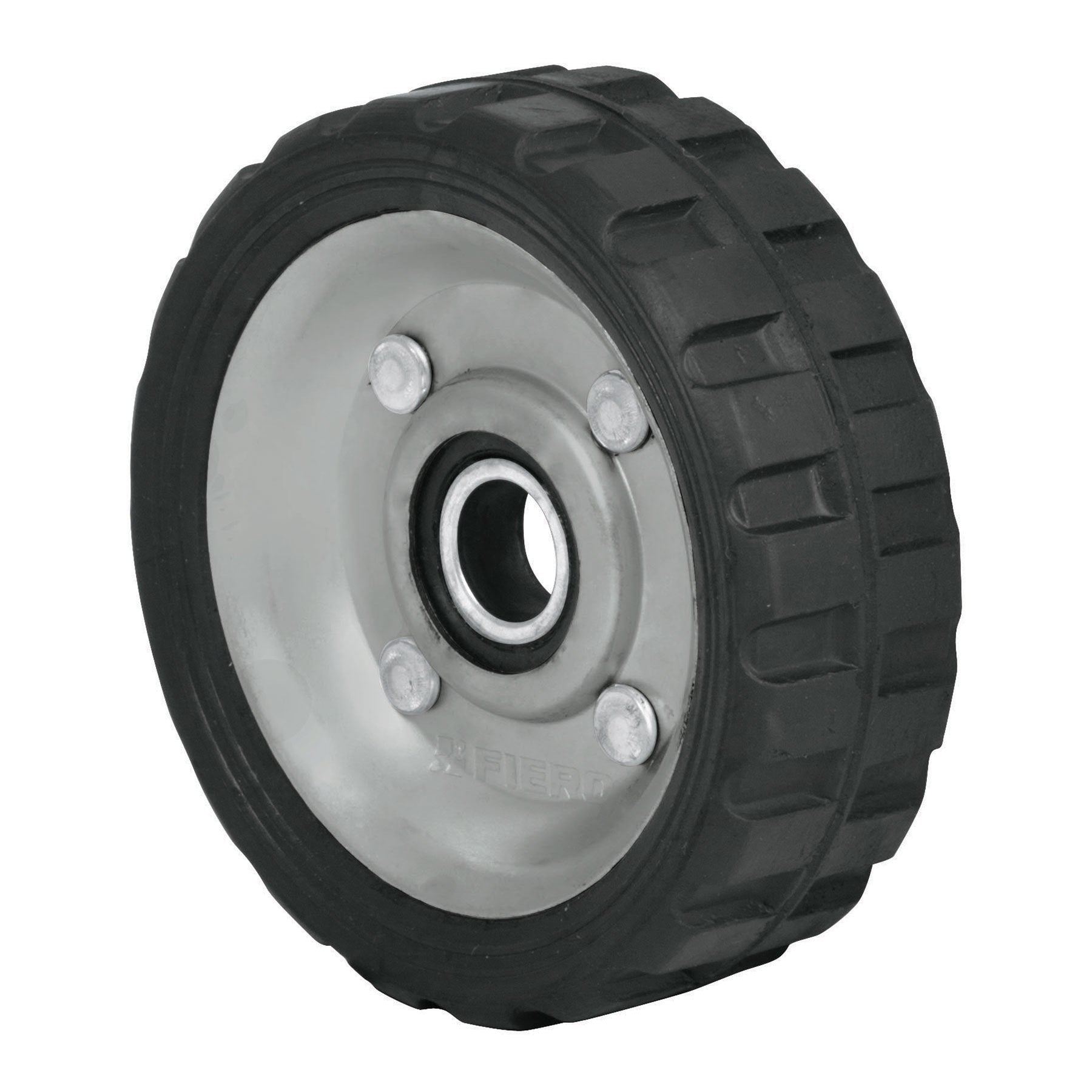 Rueda de hule solido para diablo un balero Pretul 4-1/2"