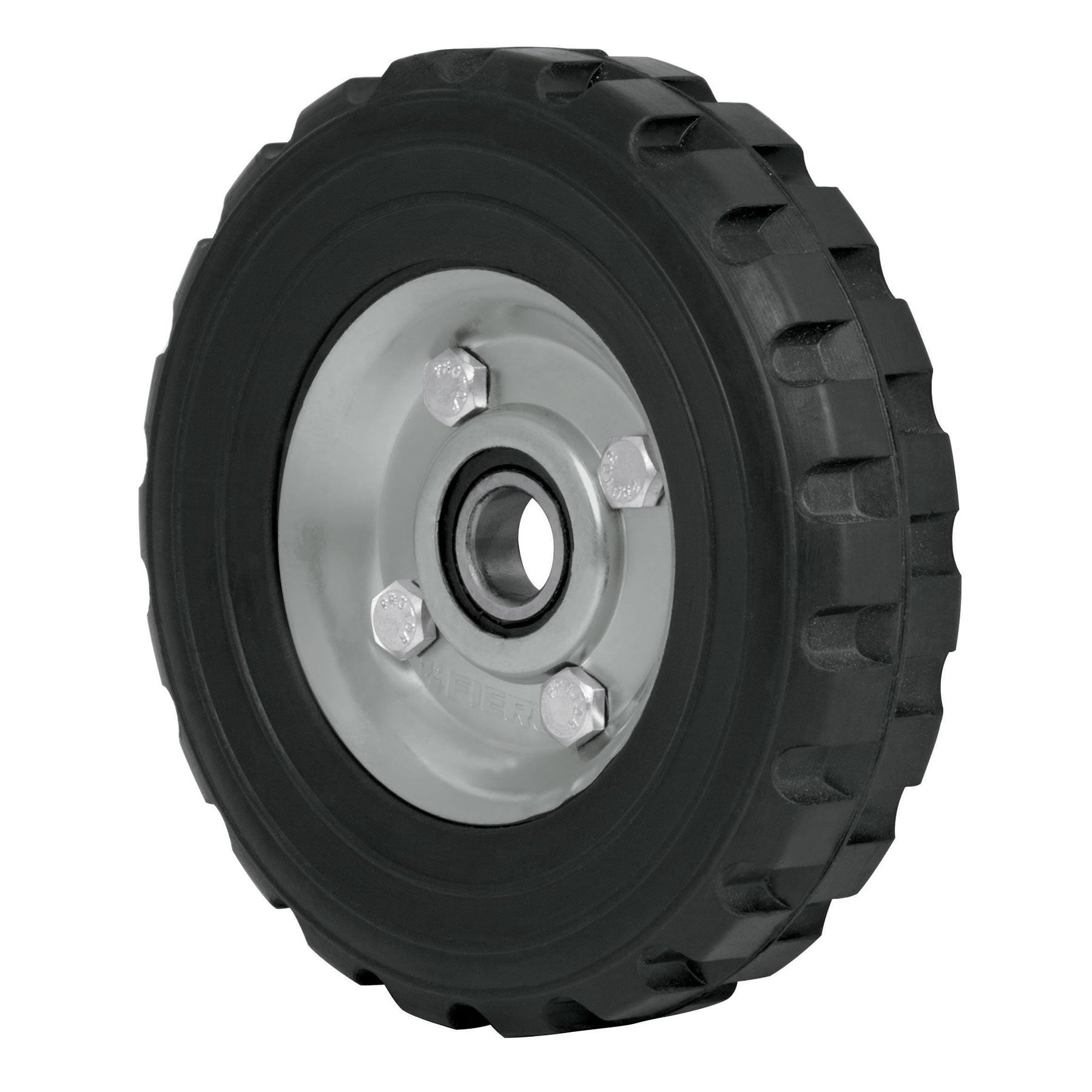 Rueda de hule solido para diablo un balero Pretul 6"