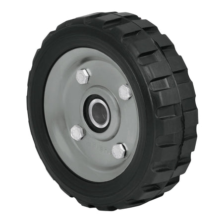 Rueda de hule solido para diablo doble balero Pretul 6"