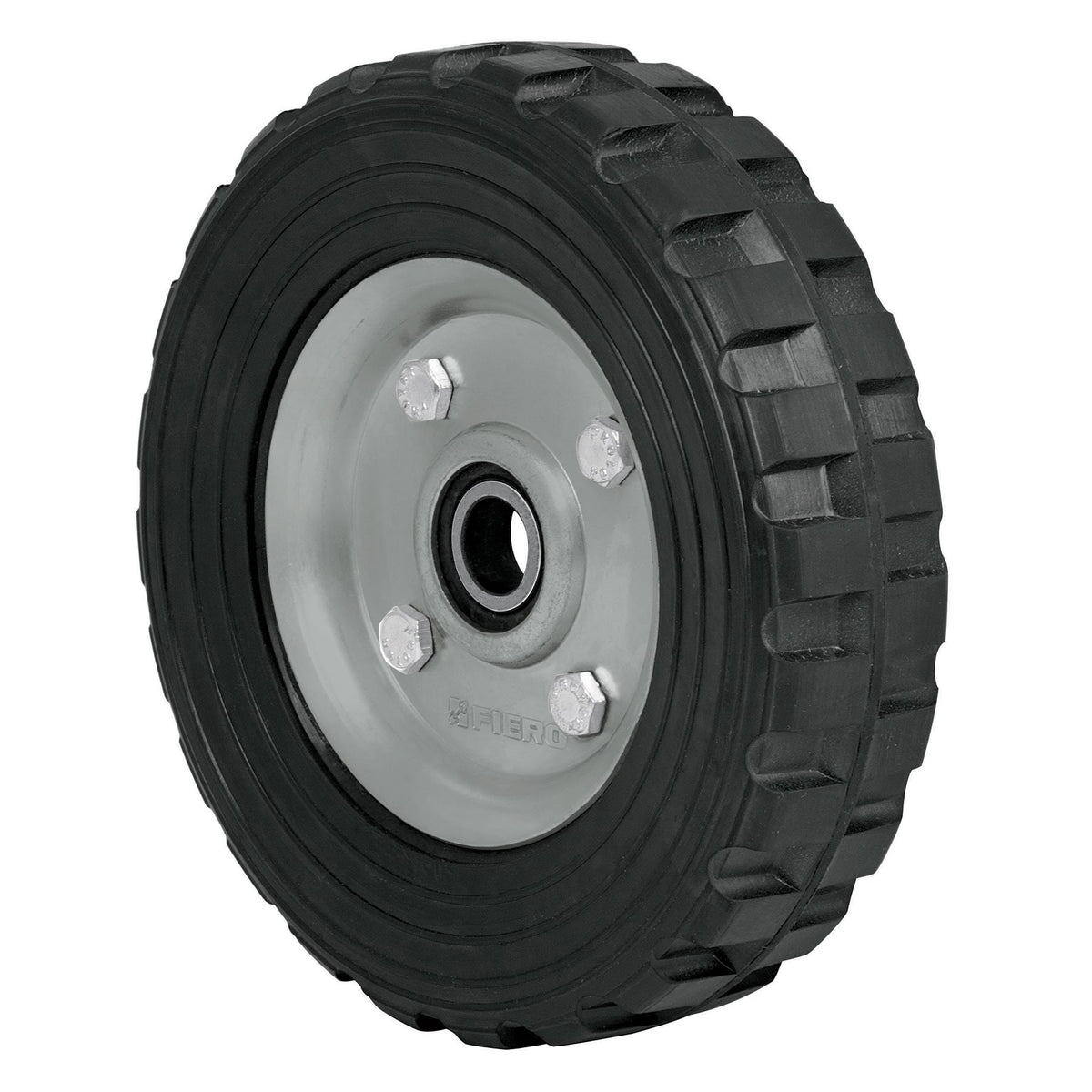 Rueda de hule solido para diablo un balero Pretul 7"