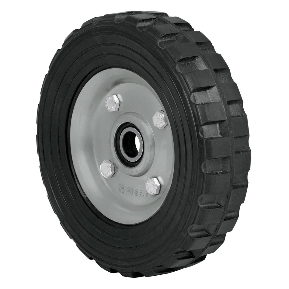 Rueda de hule solido para diablo un balero Pretul 7"