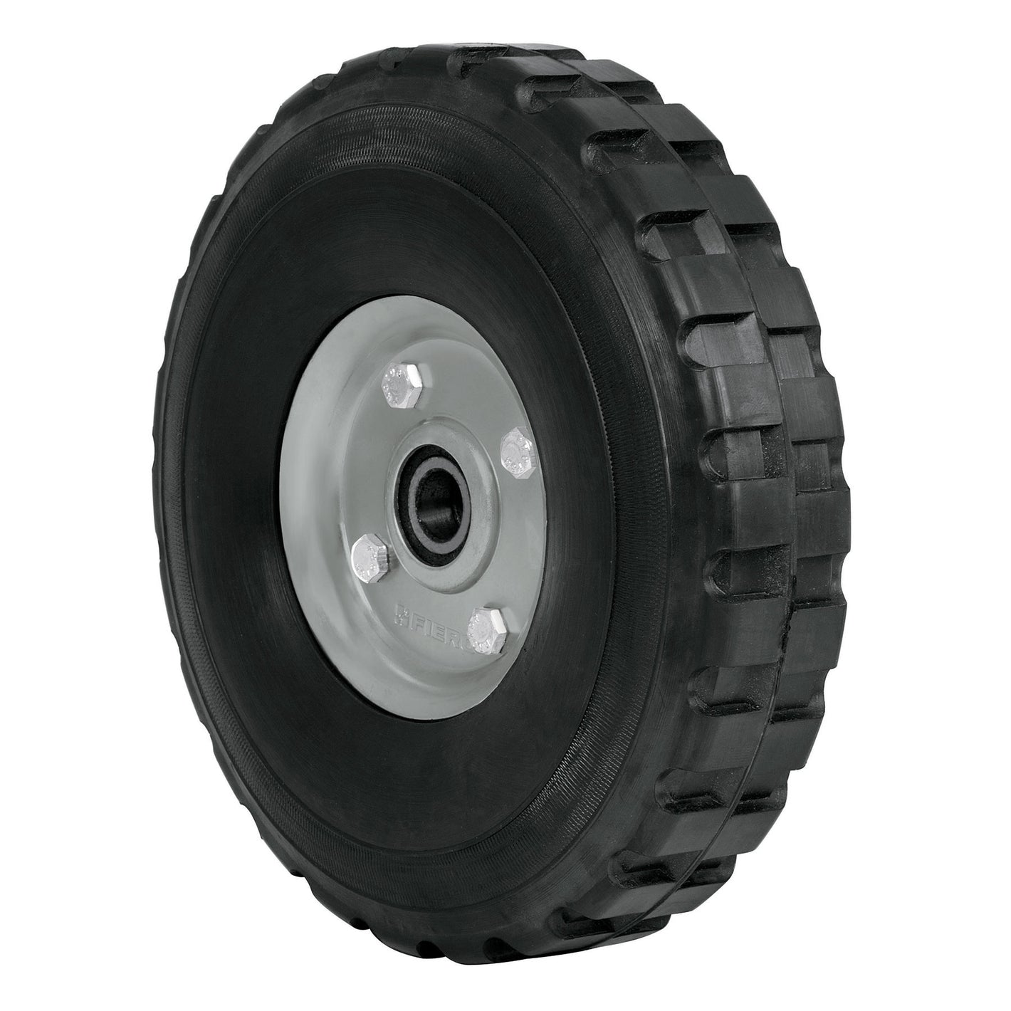 Rueda de hule solido para diablo doble balero Pretul 9"