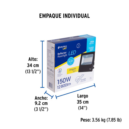 Reflector LED para exteriores 150W 6500K, VOLTECK