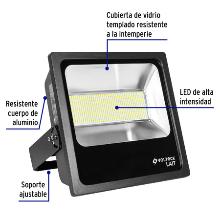 Reflector LED para exteriores 200W 6500K, VOLTECK