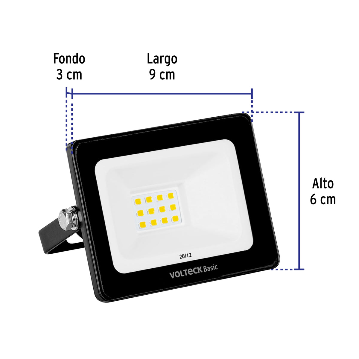 Reflector LED para exteriores 10W 3000K, VOLTECK BASIC