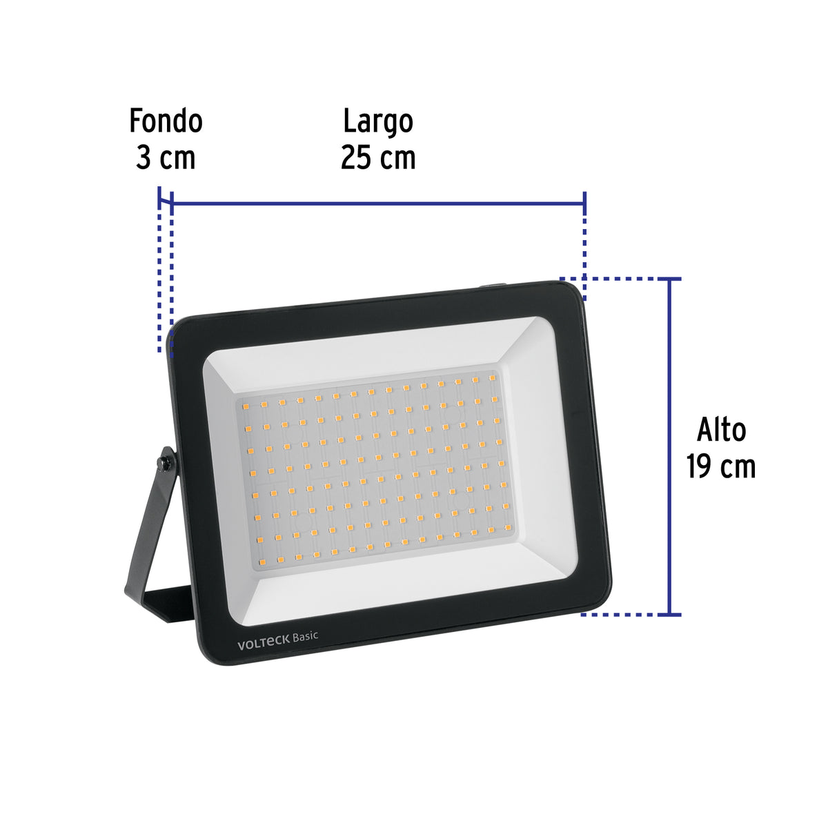 Reflector LED para exteriores 100W 3000K, VOLTECK BASIC