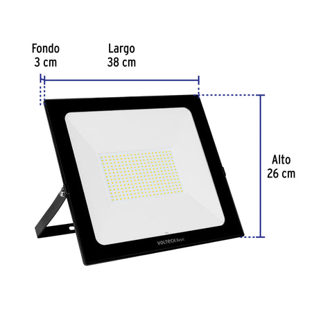 Reflector LED para exteriores 200W 3000K, VOLTECK BASIC