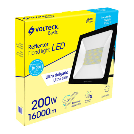 Reflector LED para exteriores 200W 6500K, VOLTECK BASIC
