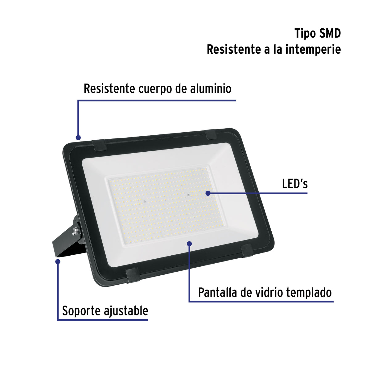 Reflector LED para exteriores 300W 6500K, VOLTECK BASIC