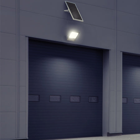 Reflector LED con panel solar 100W 6500K, VOLTECK