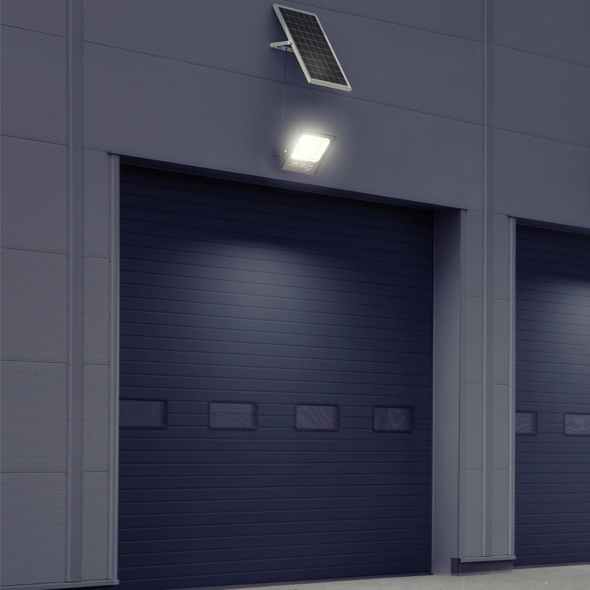 Reflector LED con panel solar 200W 6500K, VOLTECK