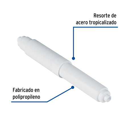 Tubo de repuesto para portarrollo plastico BASIC