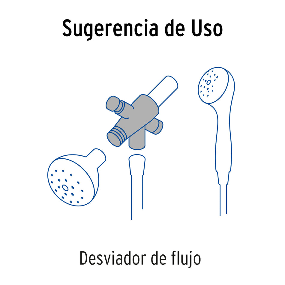 Desviador de flujo para regadera de telefono FOSET RIVIERA