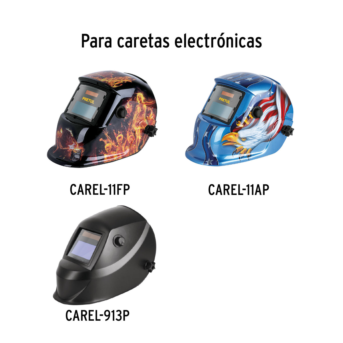 Bolsa c/3 micas para careta CAREL-11FP 11AP y 913P PRETUL