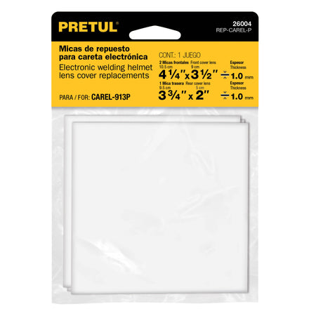 Bolsa c/3 micas para careta CAREL-11FP 11AP y 913P PRETUL