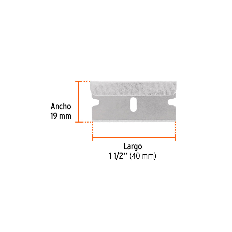 Blíster con 5 cuchillas de repuesto para RASP-3,2,1 y NC-10