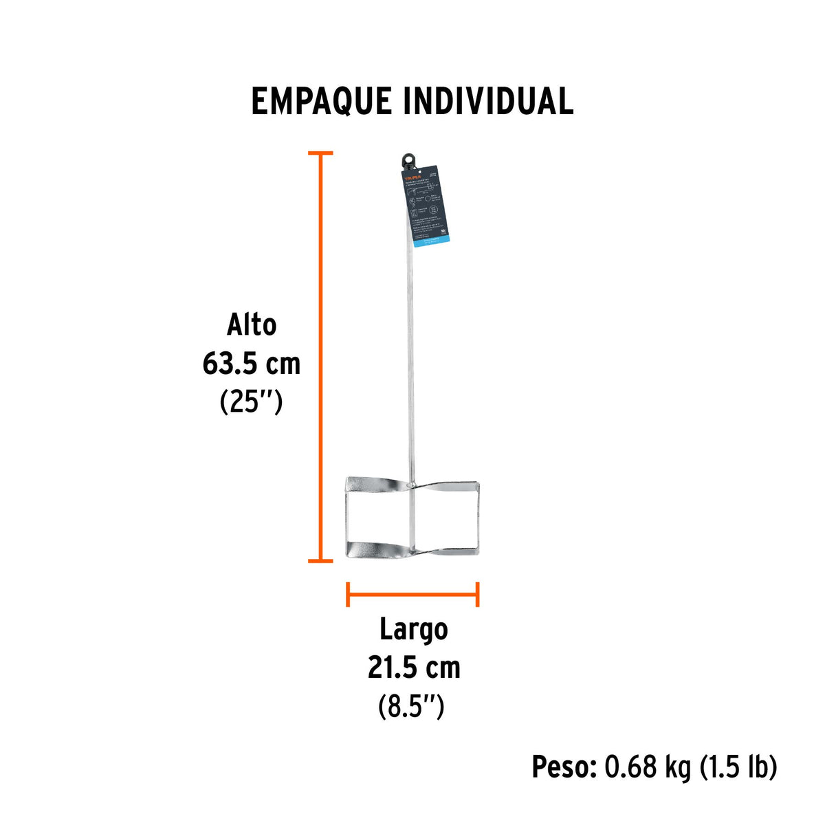 Revolvedor para mortero de diametro TRUPER 210 mm