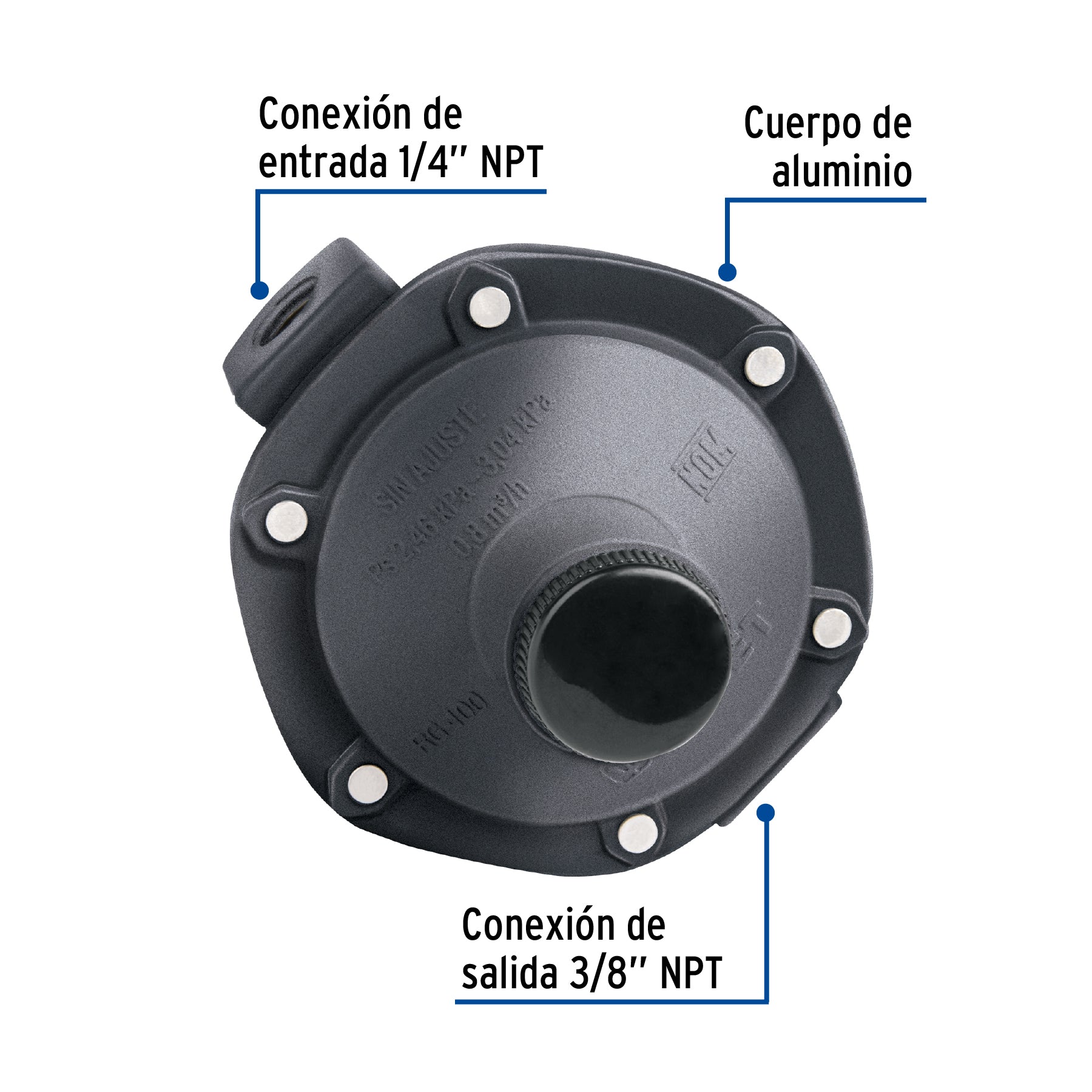 Regulador de gas 1 via baja presion FOSET