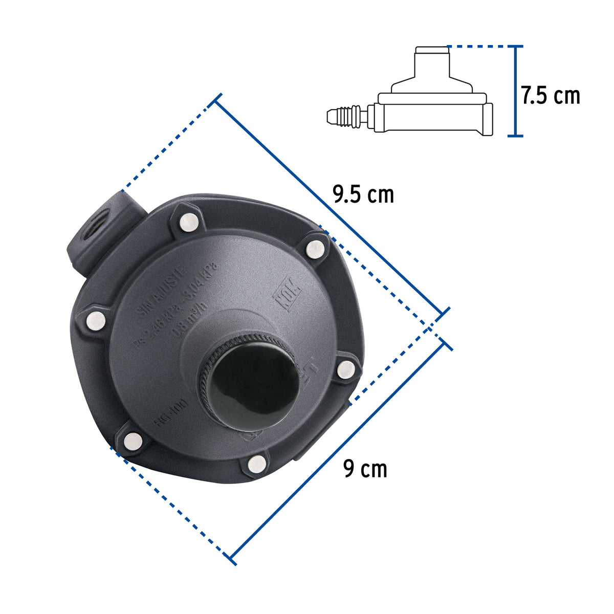 Regulador de gas 1 via baja presion FOSET
