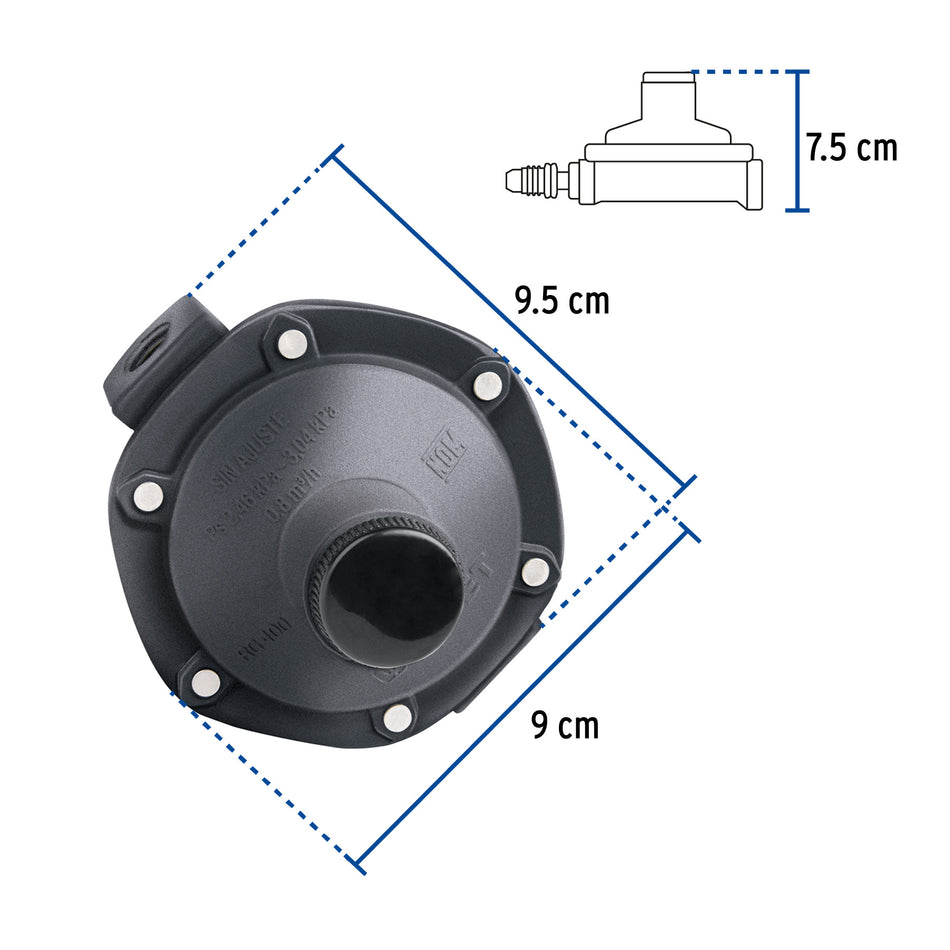 Regulador de gas 1 via baja presion FOSET