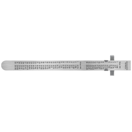 Regla 15 cm de acero inoxidable de bolsillo Truper