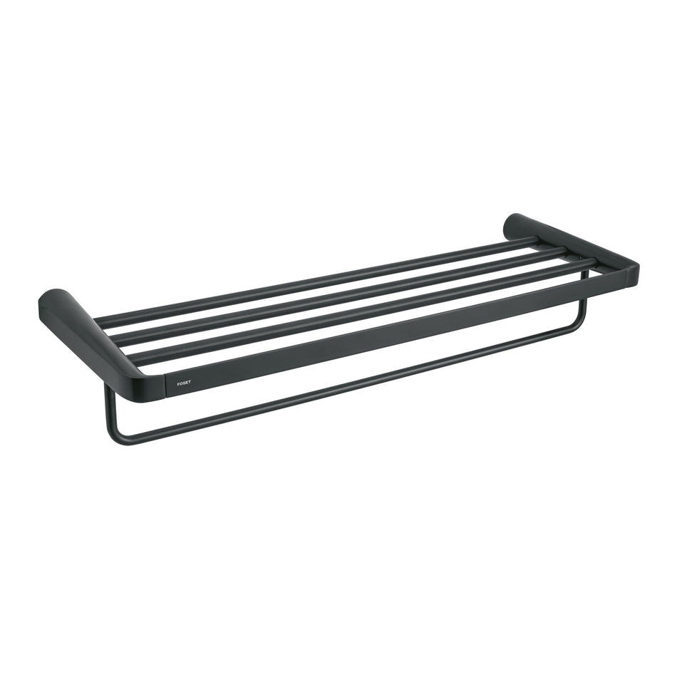 Repisa portatoallas, negro, FOSET RIVIERA