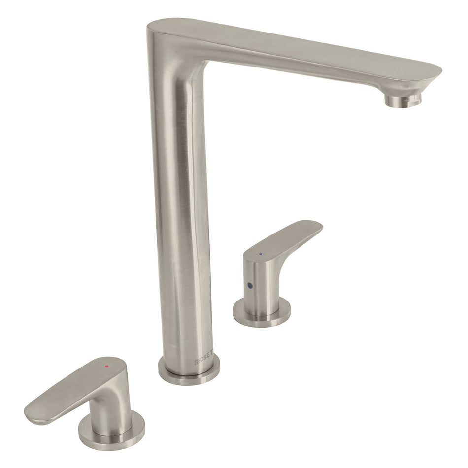 Mezcladora cuello alto para fregadero satin FOSET RIVIERA