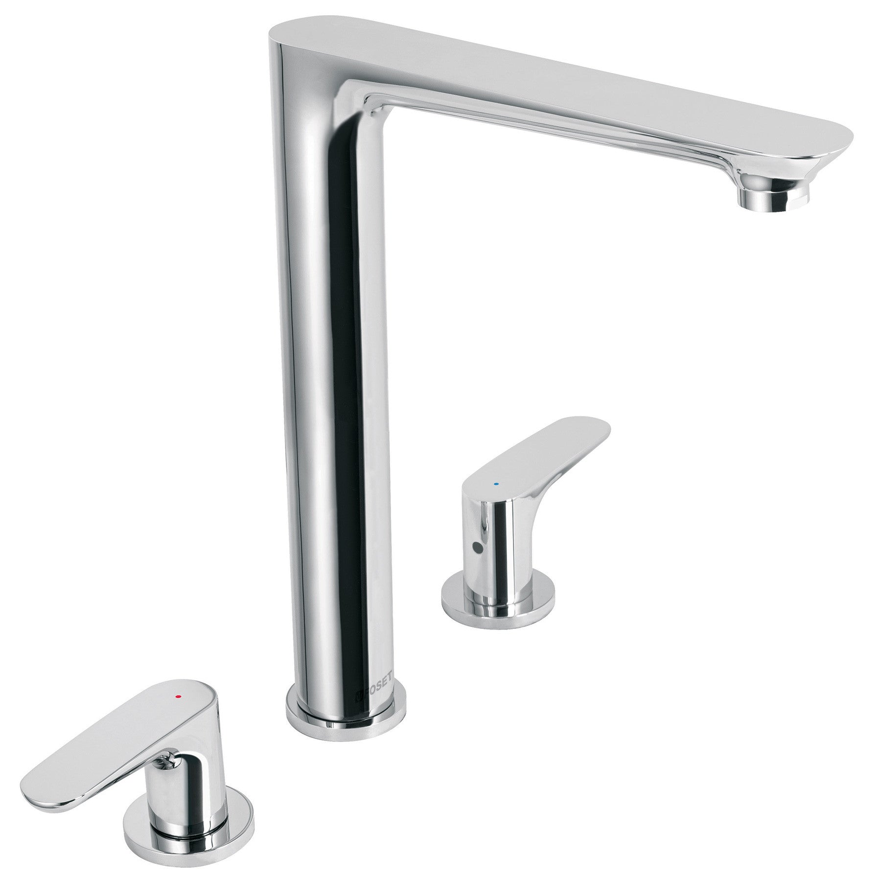 Mezcladora cuello alto para fregadero cromo FOSET RIVIERA